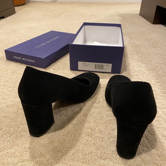 Stuart Weitzman Mary black suede pumps - Picture 5 of 6
